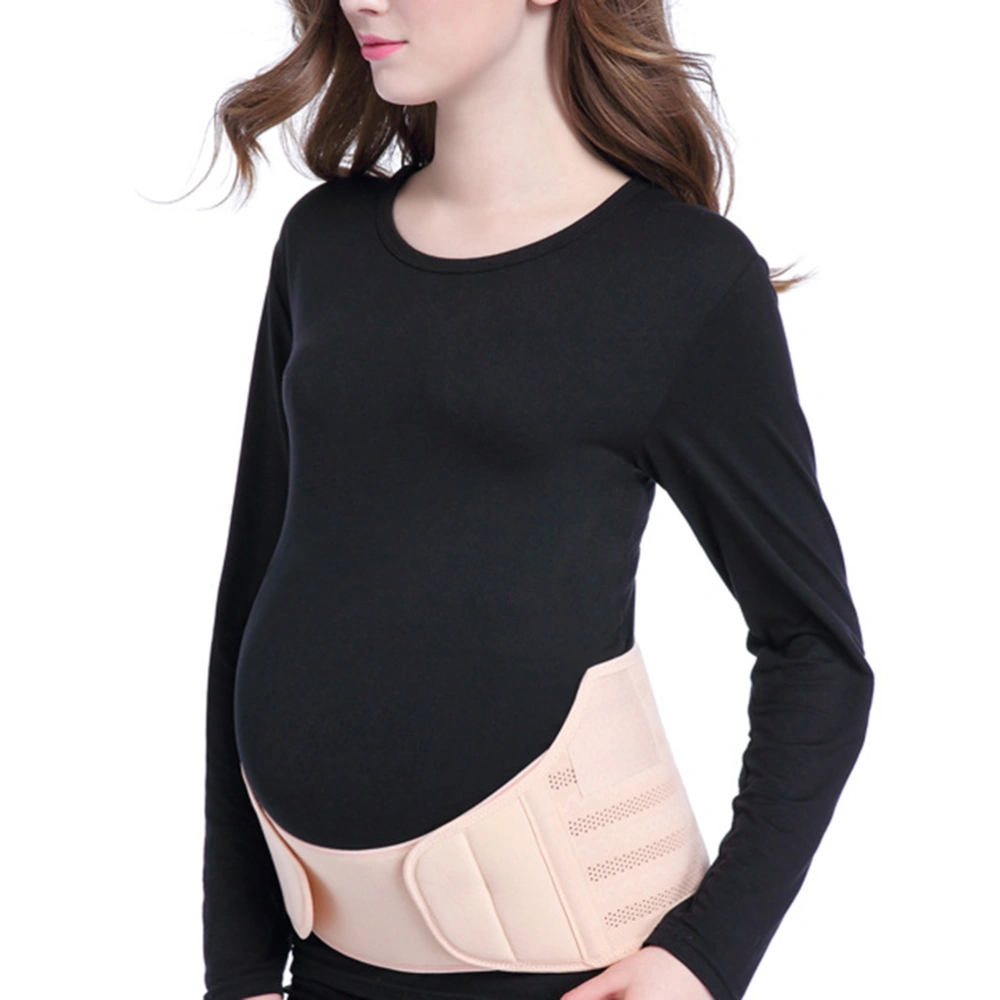 Maternity Support Belt Comfortable Breathable Belly Band Adjustable Pregnancy Support Belt Size M(Nude)