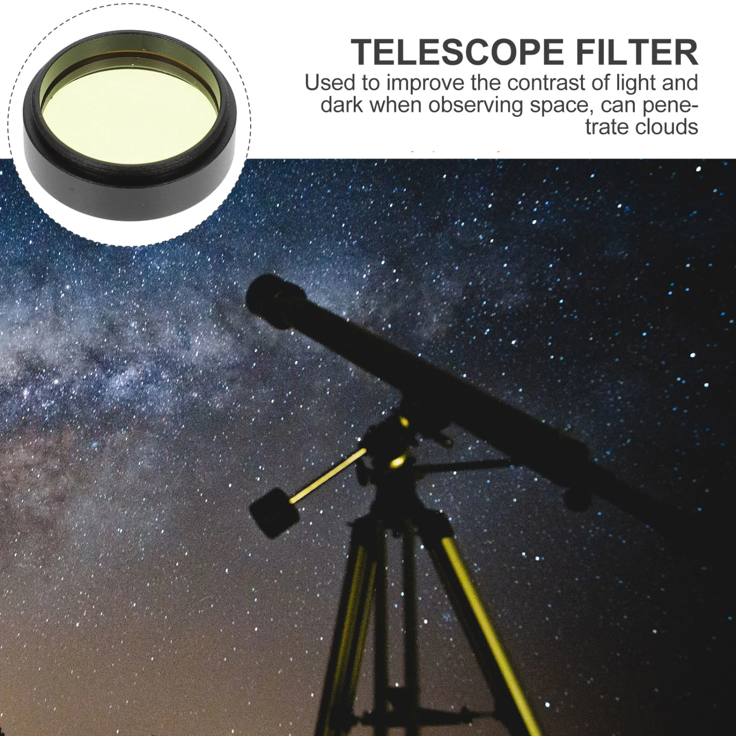 Astronomical Telescopic Transmission Moon Filter Accessories (1.25 inch)