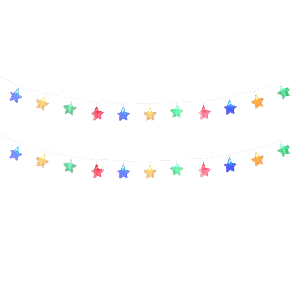 2PCS Lovely Star Shape Clip Light String Creative LED Star Photo Clip String Light