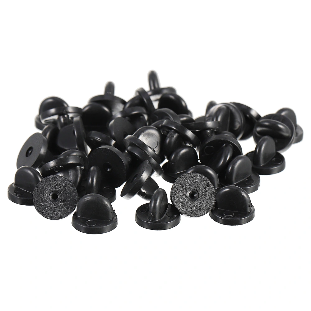 200pcs Caps PVC Pin Backs Keepers Replacement Brooch Clasp