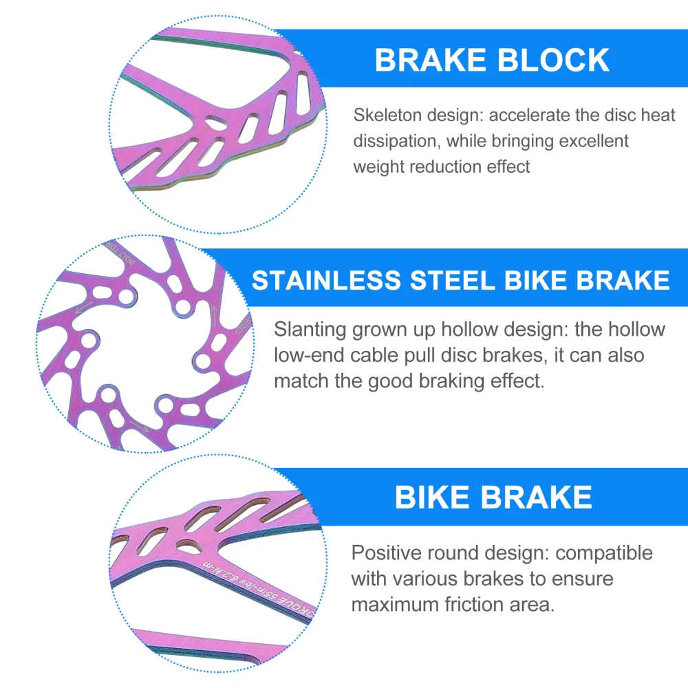 1Pc Stainless Steel Bike Brake Sweep Disc Brake Block Lining Rotors Bike Brake Pad