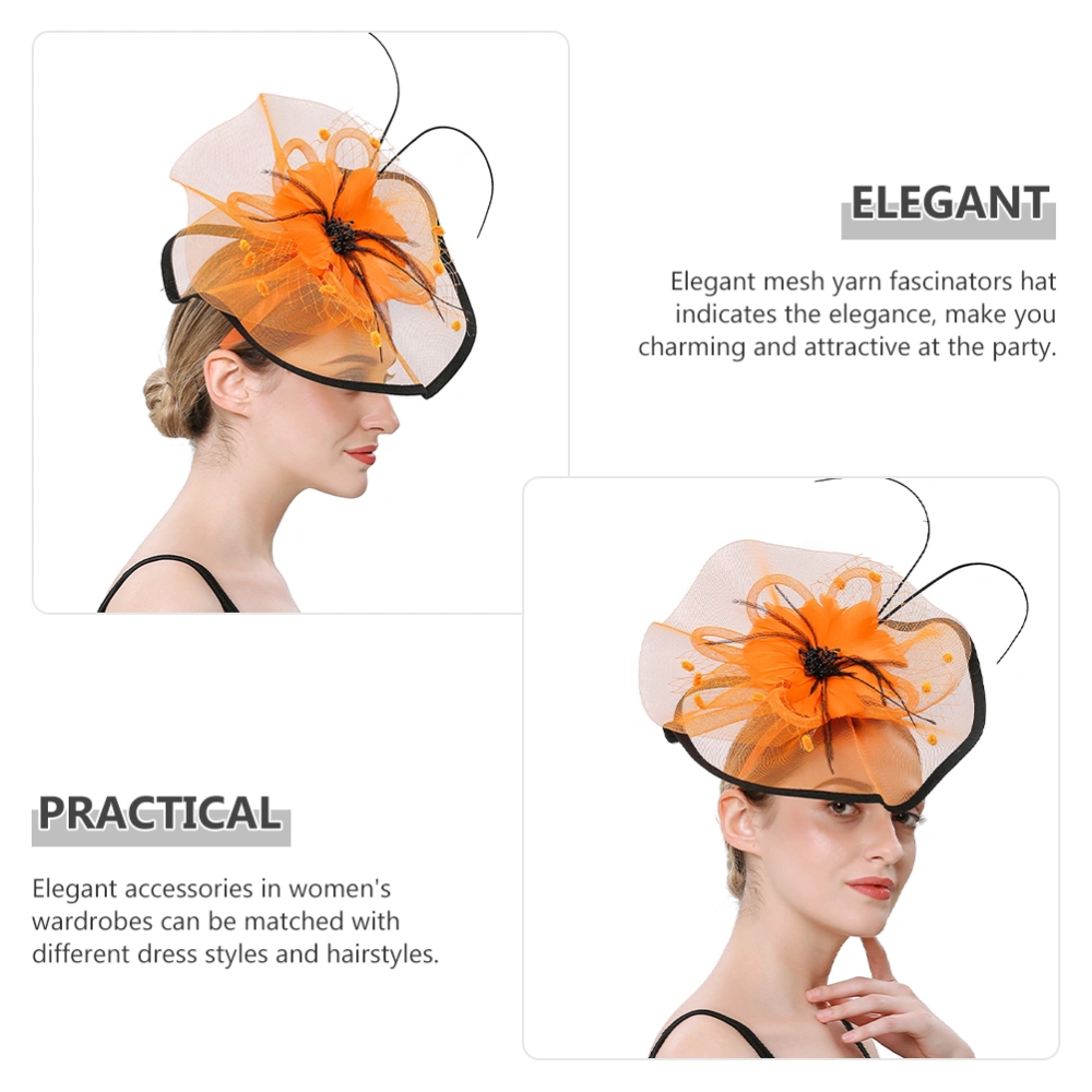 Veil Fascinator Hat With Hair Clip Headband 20s Costume Accessories 1920 Fascinators for Women