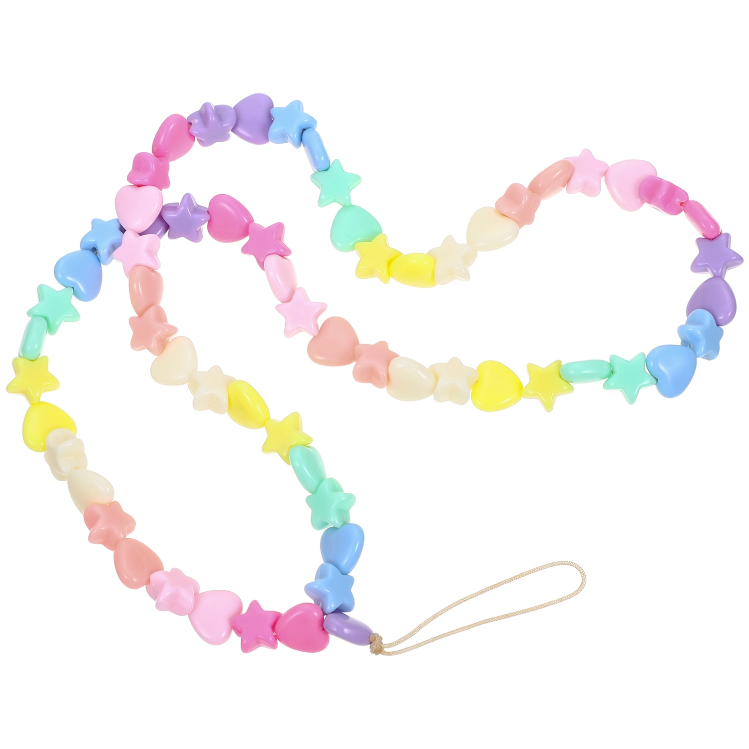 Delicate Beaded Phone Lanyard Anti-lost Phone Chain Beaded Phone Wrist Strap