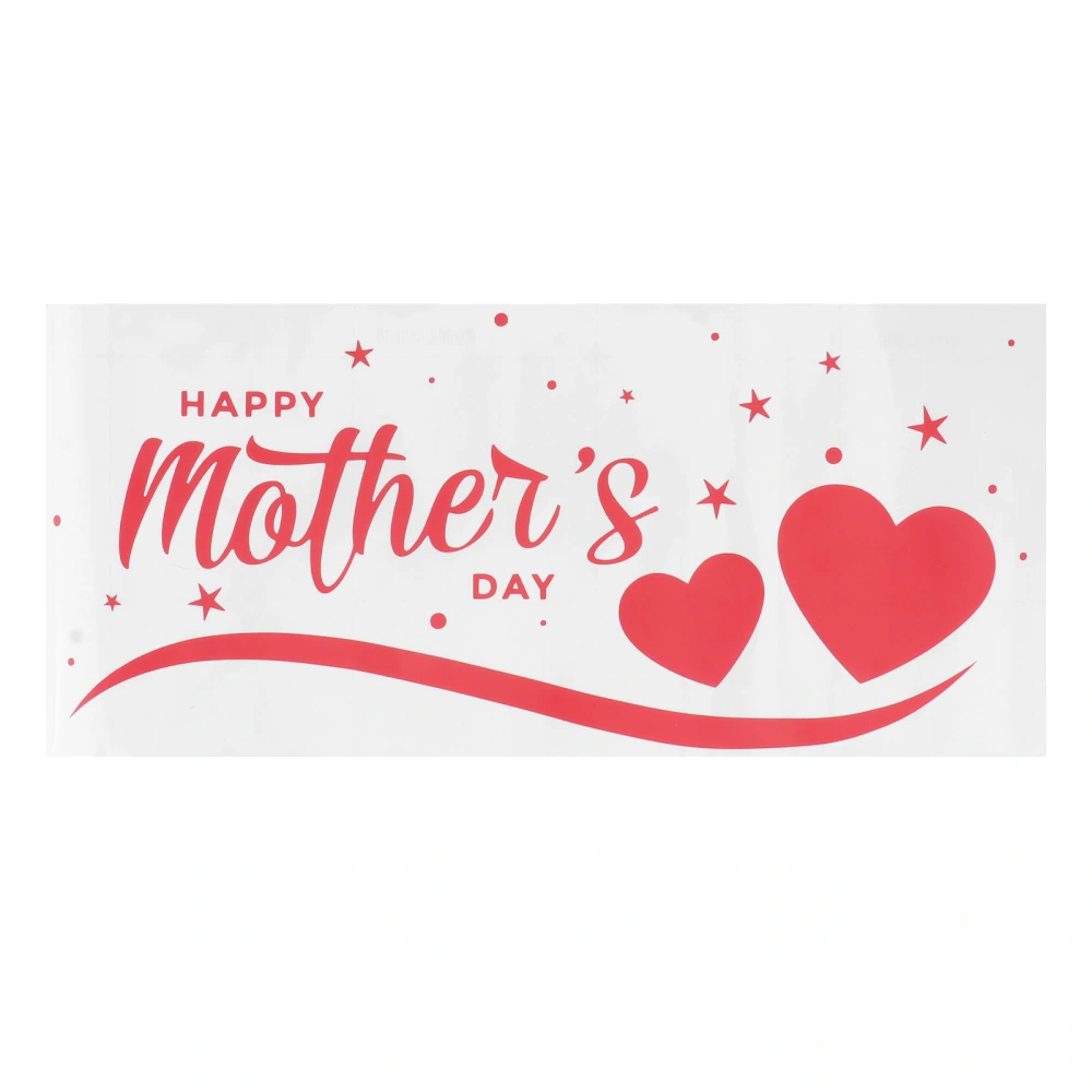 1pc Mother's Day Glass Decal Happy Mother's Day Sticker Window Door Decal