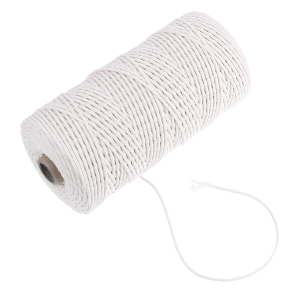 1 Roll DIY Hand-woven Tapestry Cotton Cord Cotton Braided Macrame Cord Rope