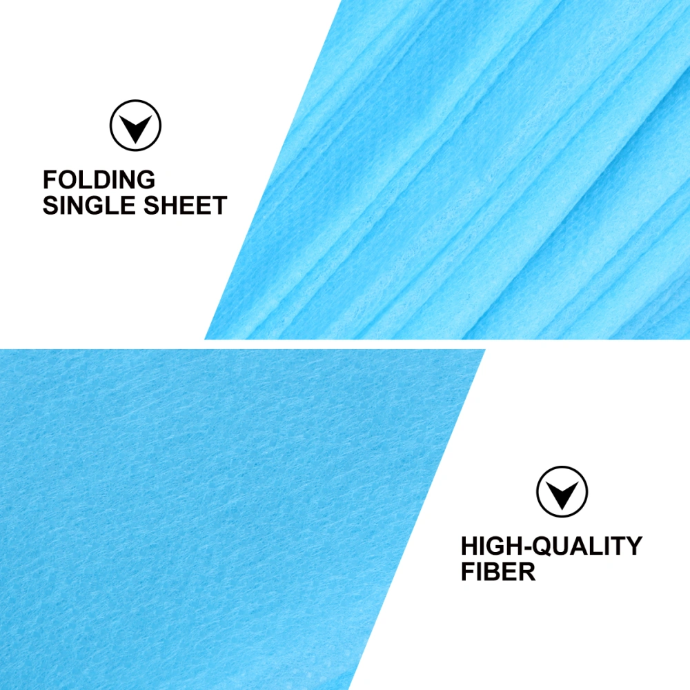 10PCS 175x75CM Thickened One-time Beddings Sheets Degradable Bed  Cover Nonwoven Bedding Supplies for Travel SPA (Blue)