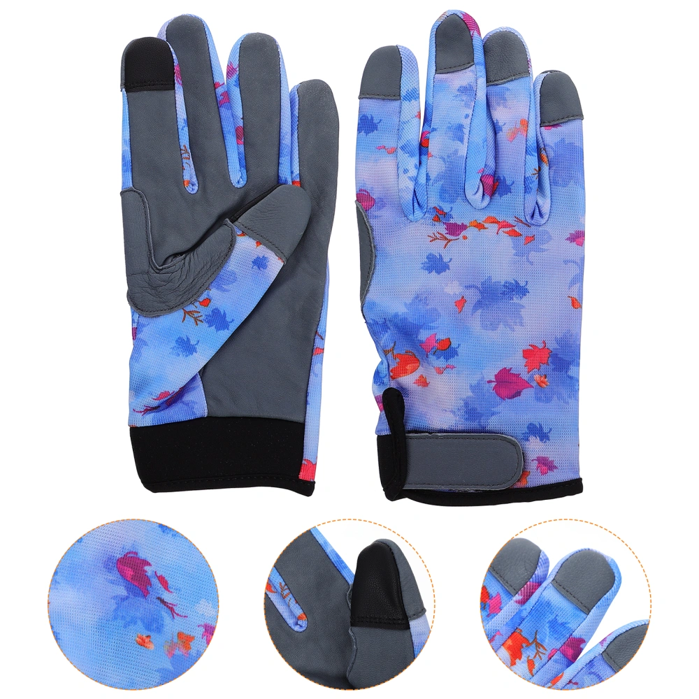 1 Pair Gardening Gloves Breathable Gloves Outdoor Protective Work Gloves