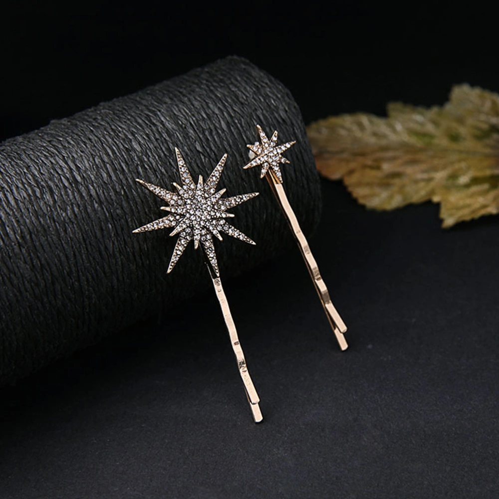 3pcs Vintage Hair Pin Moon Snowflake Star Hair Clip Barrette Hair Accessories for Women Girls