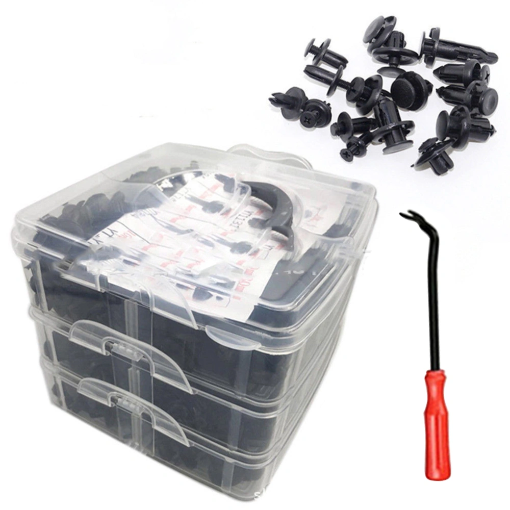 620pcs Car Rivet Fastener Retainer Push Pin Body Bumper Rivet Trim Moulding Retainer Clip Accessories Kit with A 6 Inch Screwdriver