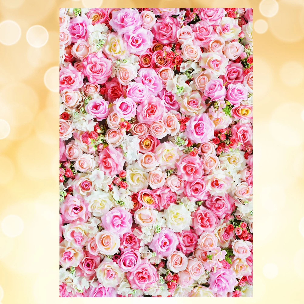 Photo Studio Background Cloth 3D Flower Floral Photography Backdrop Wall Props 90x150cm (1465)
