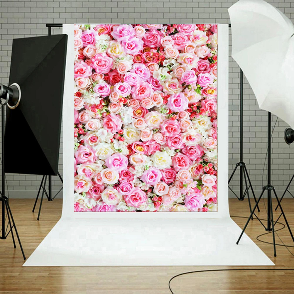 Photo Studio Background Cloth 3D Flower Floral Photography Backdrop Wall Props 90x150cm (1465)