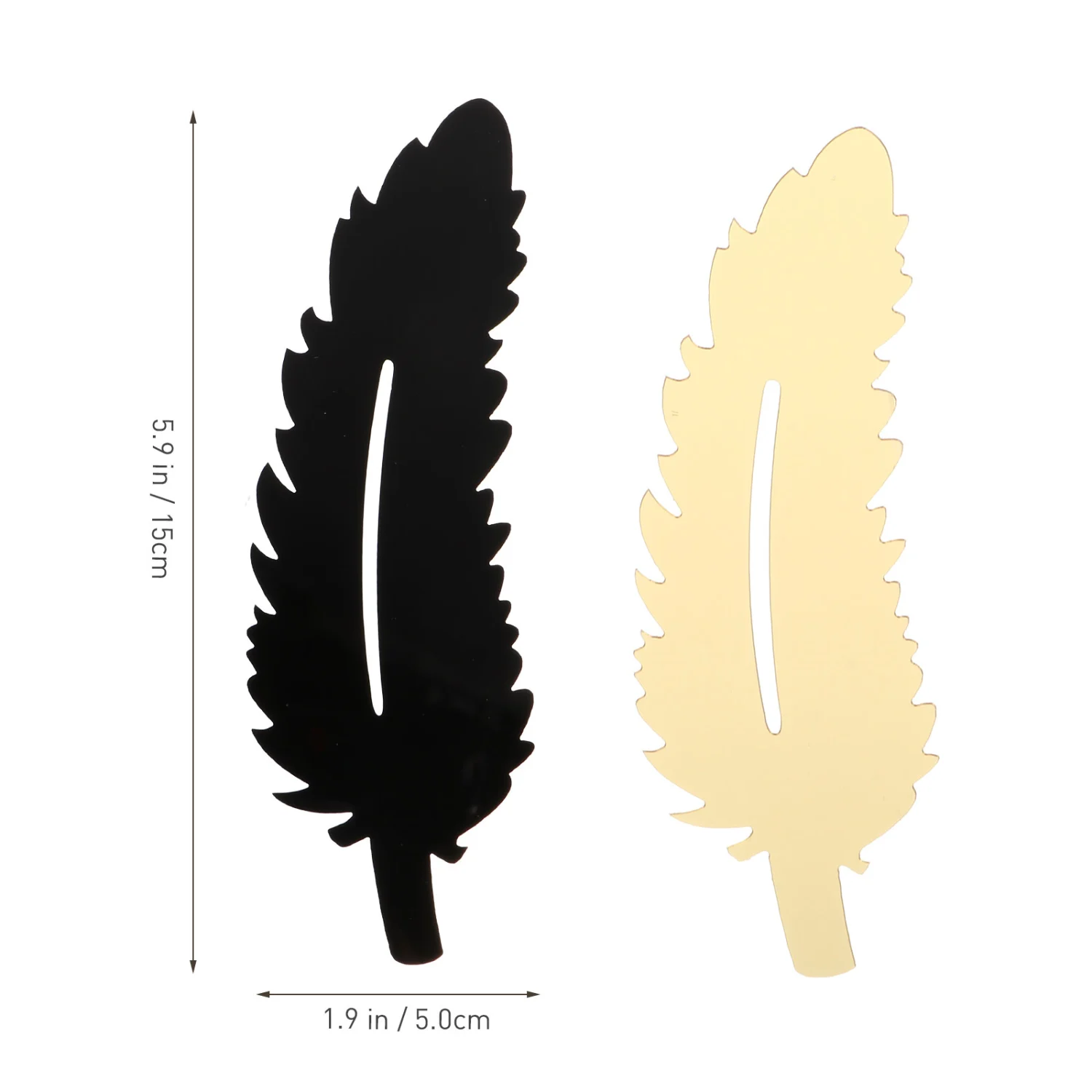 2 Sheets Multipurpose Feathers Wall Decal Removable Home Room Wall Sticker