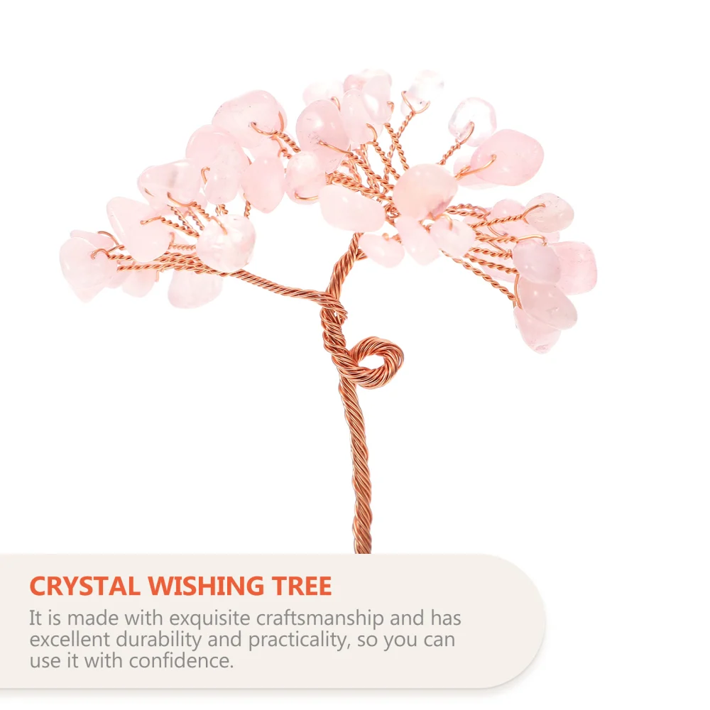 1Pc Home Decor Crystal Tree Decor Desktop Adornment Unique Desktop Ornament