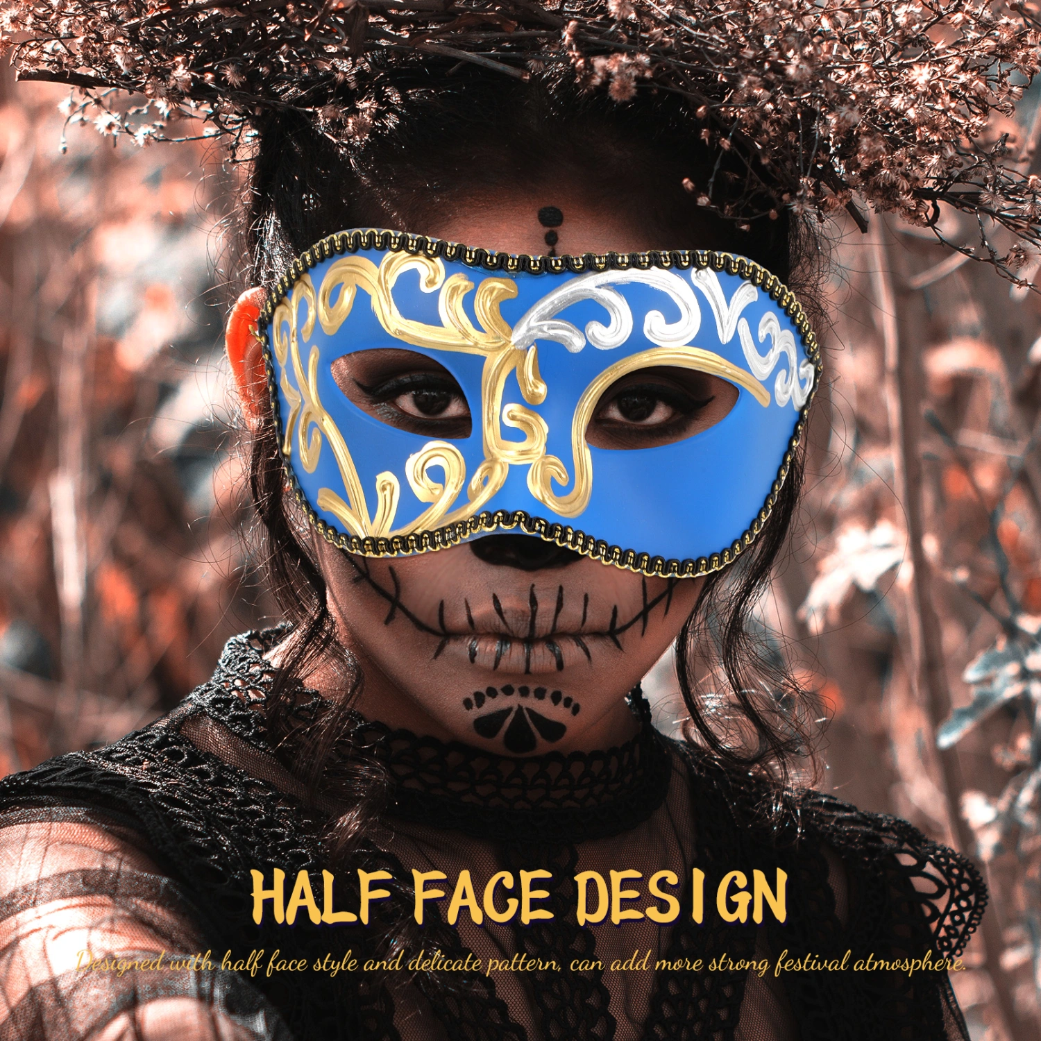 Halloween Masquerade Party Mask Prop Festival Adult Mask Dancing Party Prop