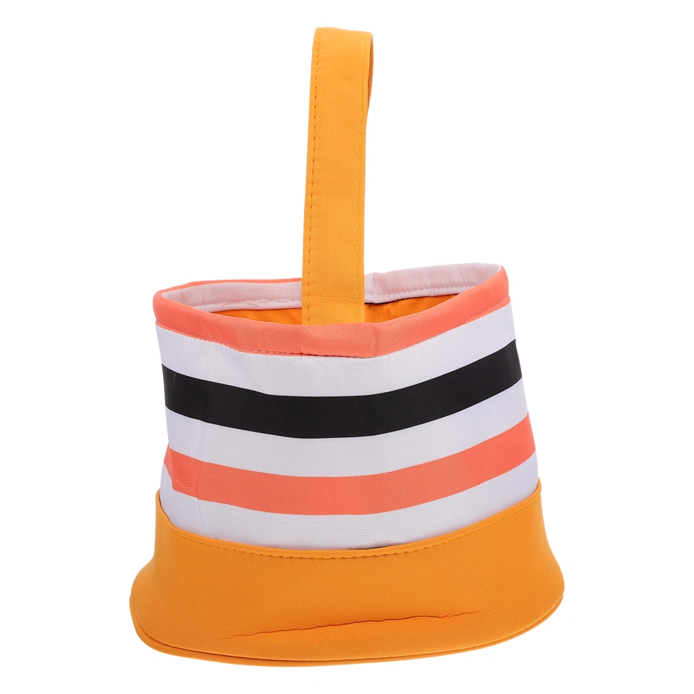 1pc Halloween Candy Bag Portable Candy Bucket Kids Portable Cloth Bucket (Assorted Color)