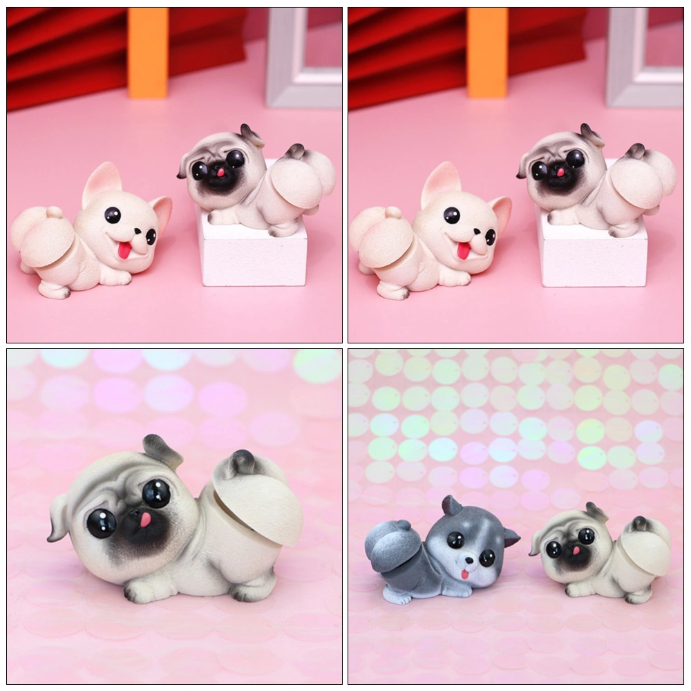 1Pc Adorable Dog Shape Cake Decor Car Swing Ornament Auto Resin Decor (Type B)