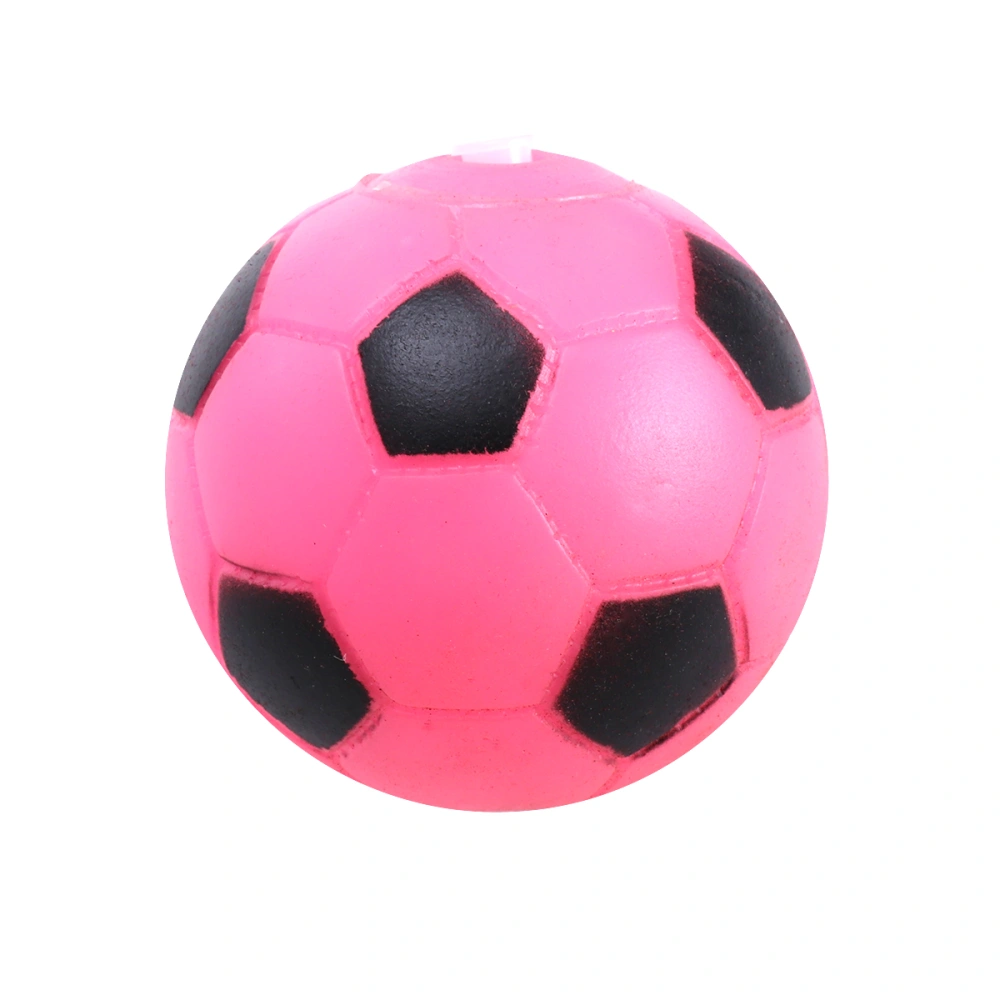 Pet Chew Toy Bite-Resistance Strong Tooth Cleaning Vinyl Football Soccer Dog Toys Biting Sound Squeaky Toys