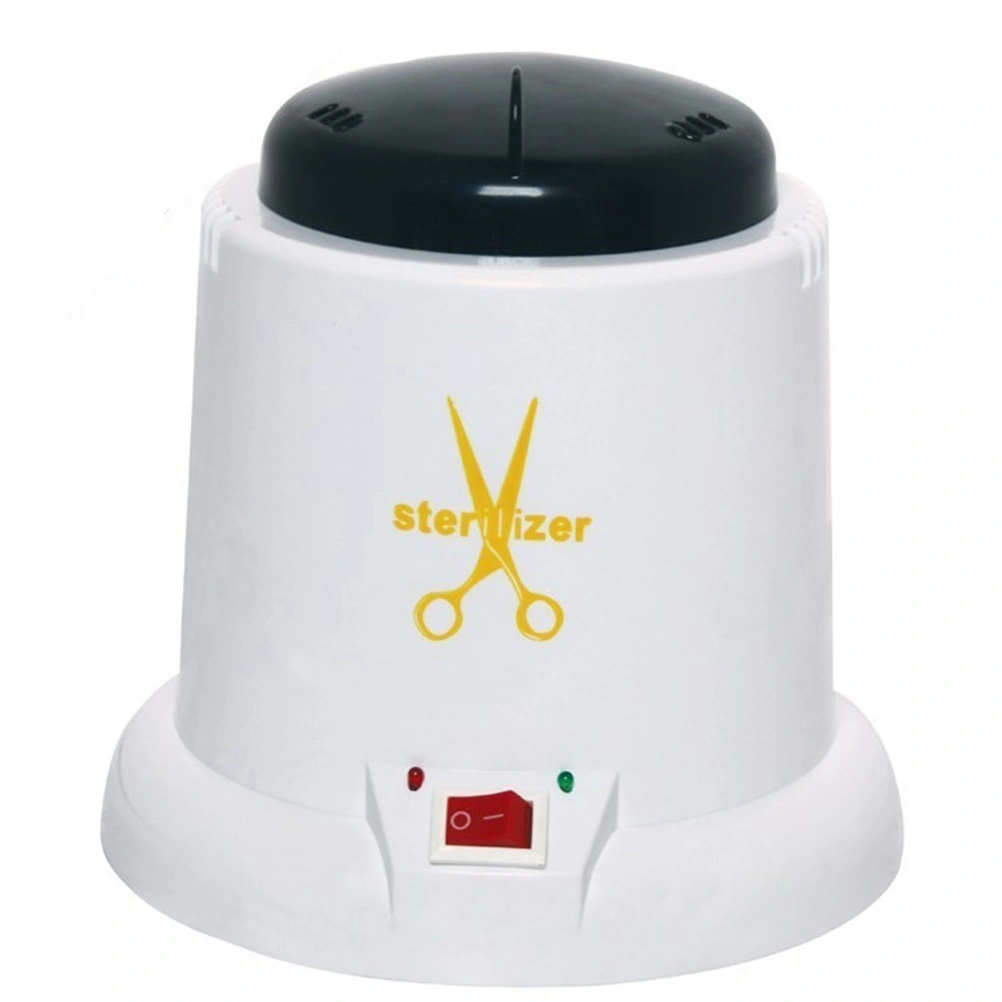 Nail Art Sterilizer Disinfection Machine High Temperature Manicure Art Nipper Scissors Tools Clean Pot with US Plug (White)