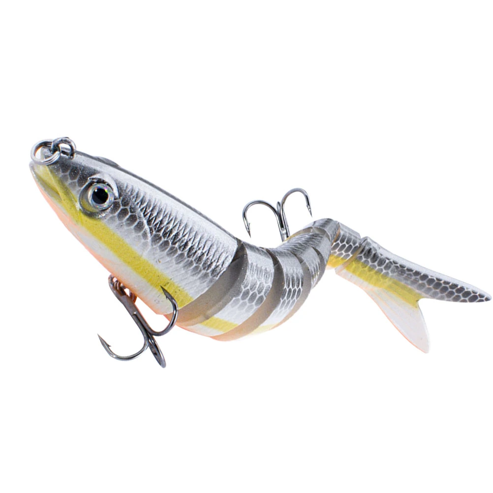 Fake Simulated Fish Bait Portable Fishing Lure Practical Fishing Supply Fishing Accessory for Fishing Outdoor Outside (White)