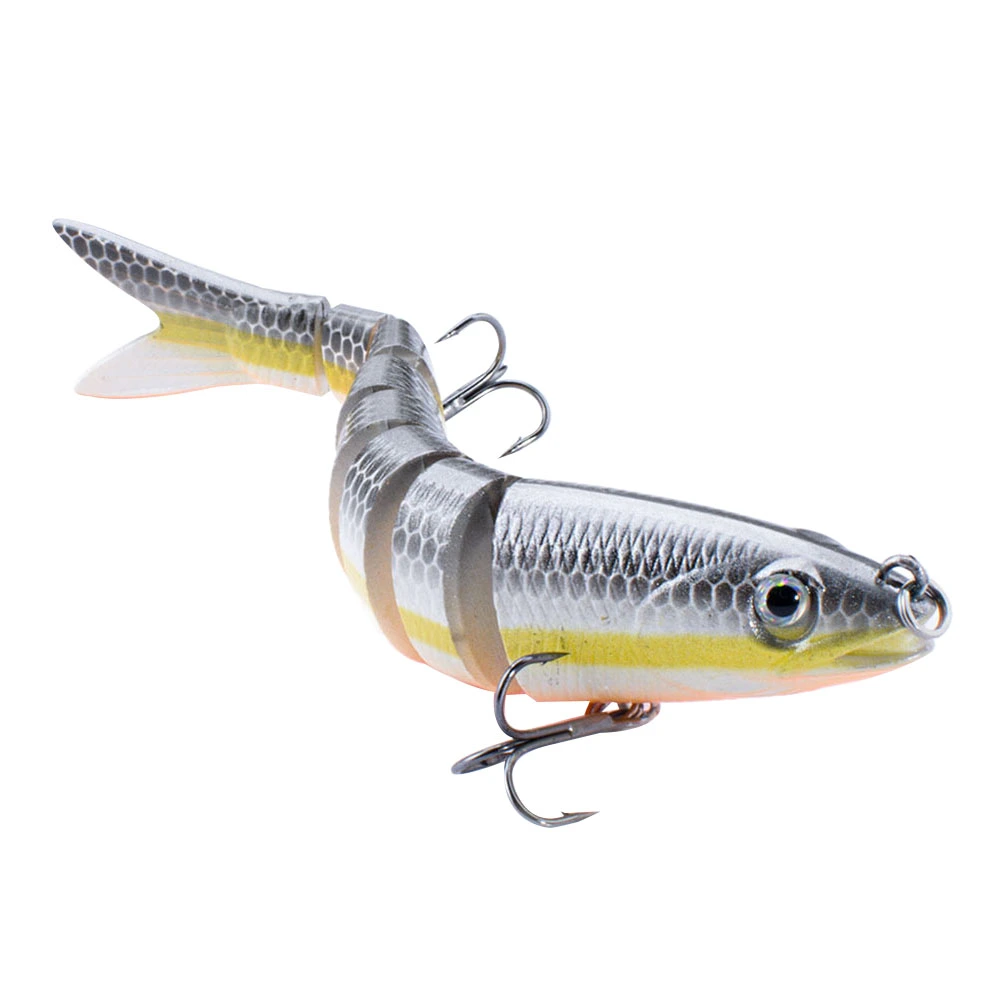 Fake Simulated Fish Bait Portable Fishing Lure Practical Fishing Supply Fishing Accessory for Fishing Outdoor Outside (White)