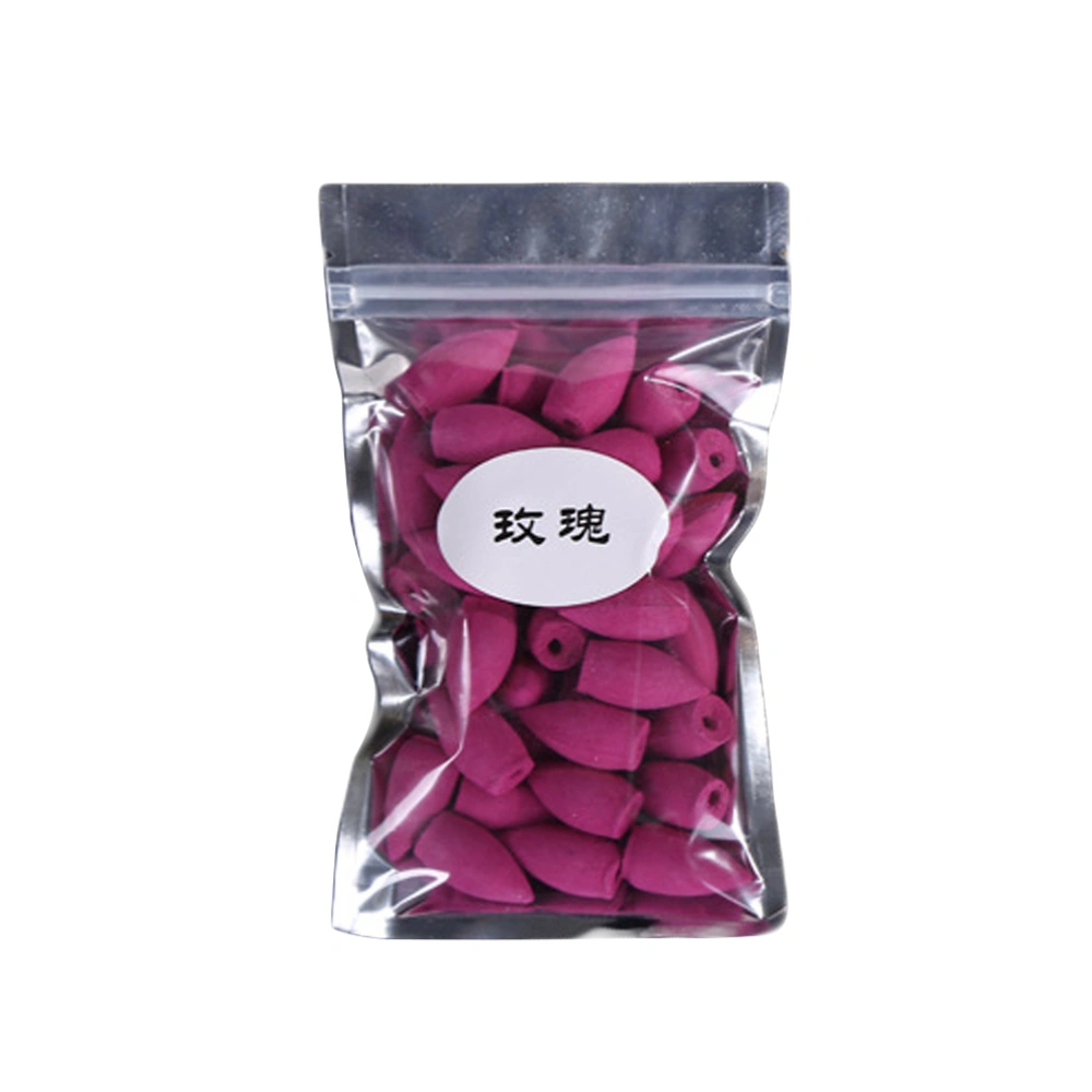 40pcs Backflow Variety Mixed Aromatherapy Incense Cones Assorted Natural Fragrant Cones(Rose)