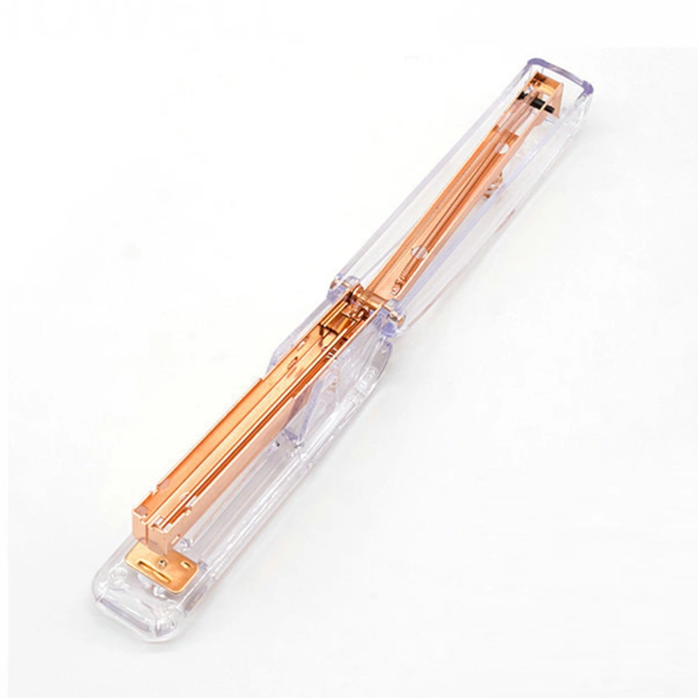 Rose Gold Desktop Stapler Classic Modern Design to Brighten Up Your Desk Elegant Office Desk Accessory