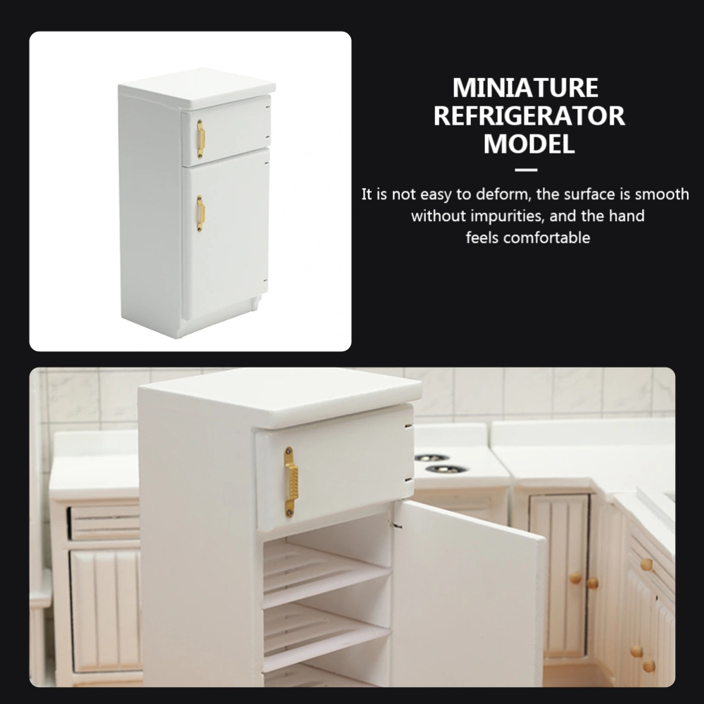 Doll House Mini Furniture Miniature Refrigerator Vivid Miniature Refrigerator