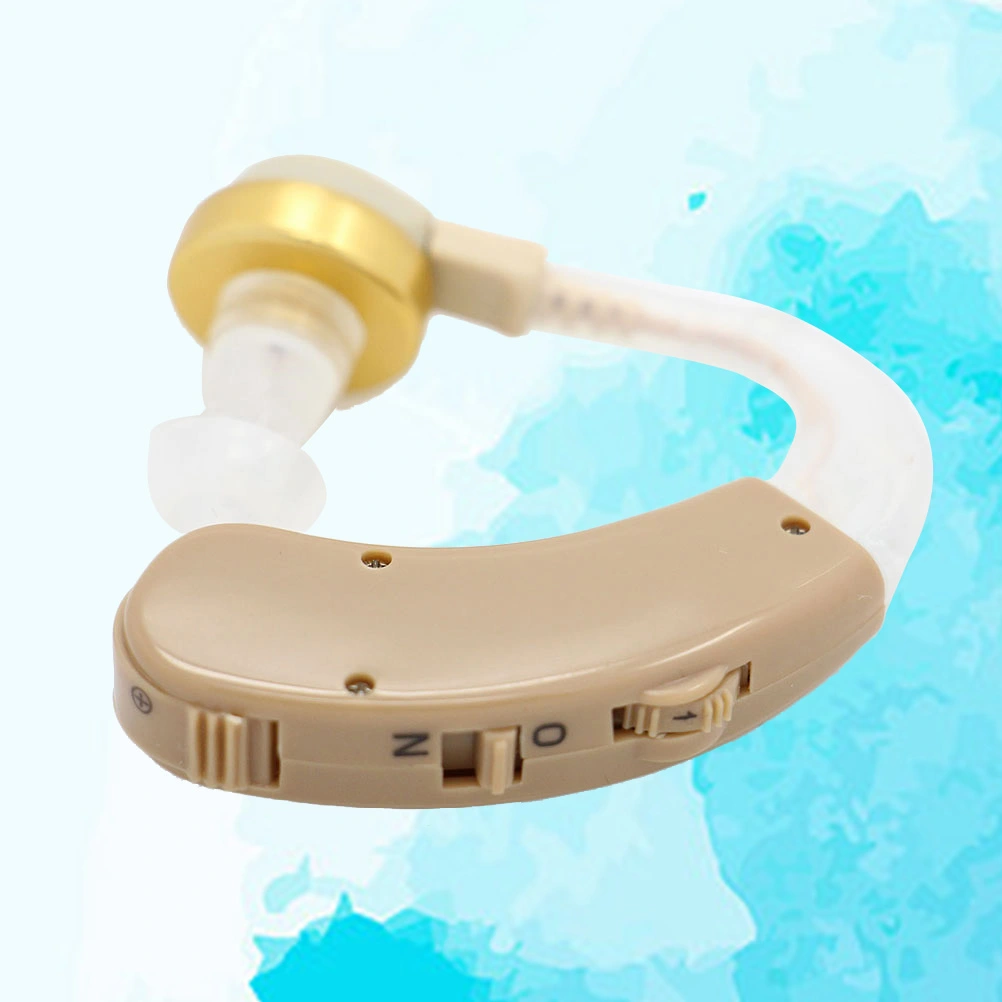 F-139 Digital Hearing Aid BTE Behind the Ear Sound Voice Amplifier Adjustable Volume Ear Aid For The Deaf Elders Seniors Hard-of-hearing Hearing-impaired