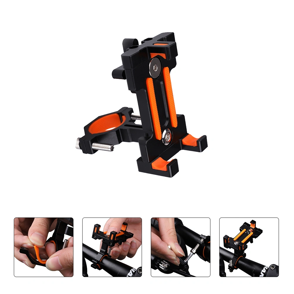 Motorcycle Cellphone Mount Bike Handlebar Anti-slip Phone Navigator Holder