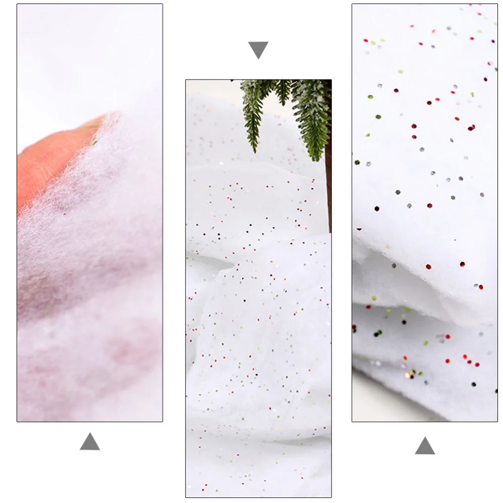 1 Sheet Christmas Fake Snow Carpet Artificial Snow Christmas Snow Prop (White)