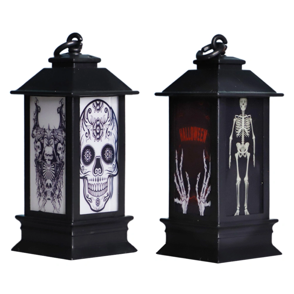 2pcs Halloween Themed Design Night Lamp LED Light Atmosphere Lamp for Decor