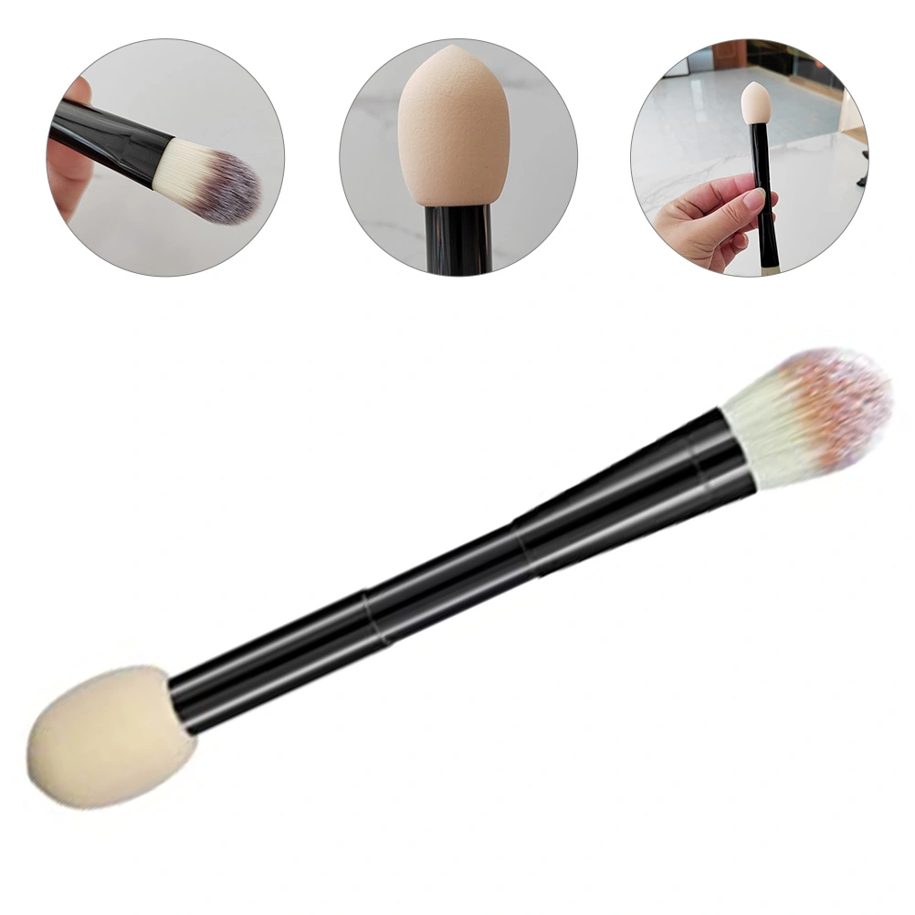 Dual-ended Makeup Brush Makeup Sponge Foundation Concealer Loose Powder Brush
