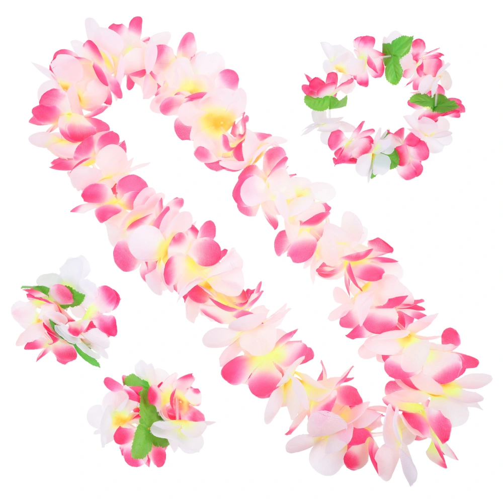 1 Set Party Hawaiian Leis Decorative Hawaiian Garlands Holiday Hawaiian Garland Decors