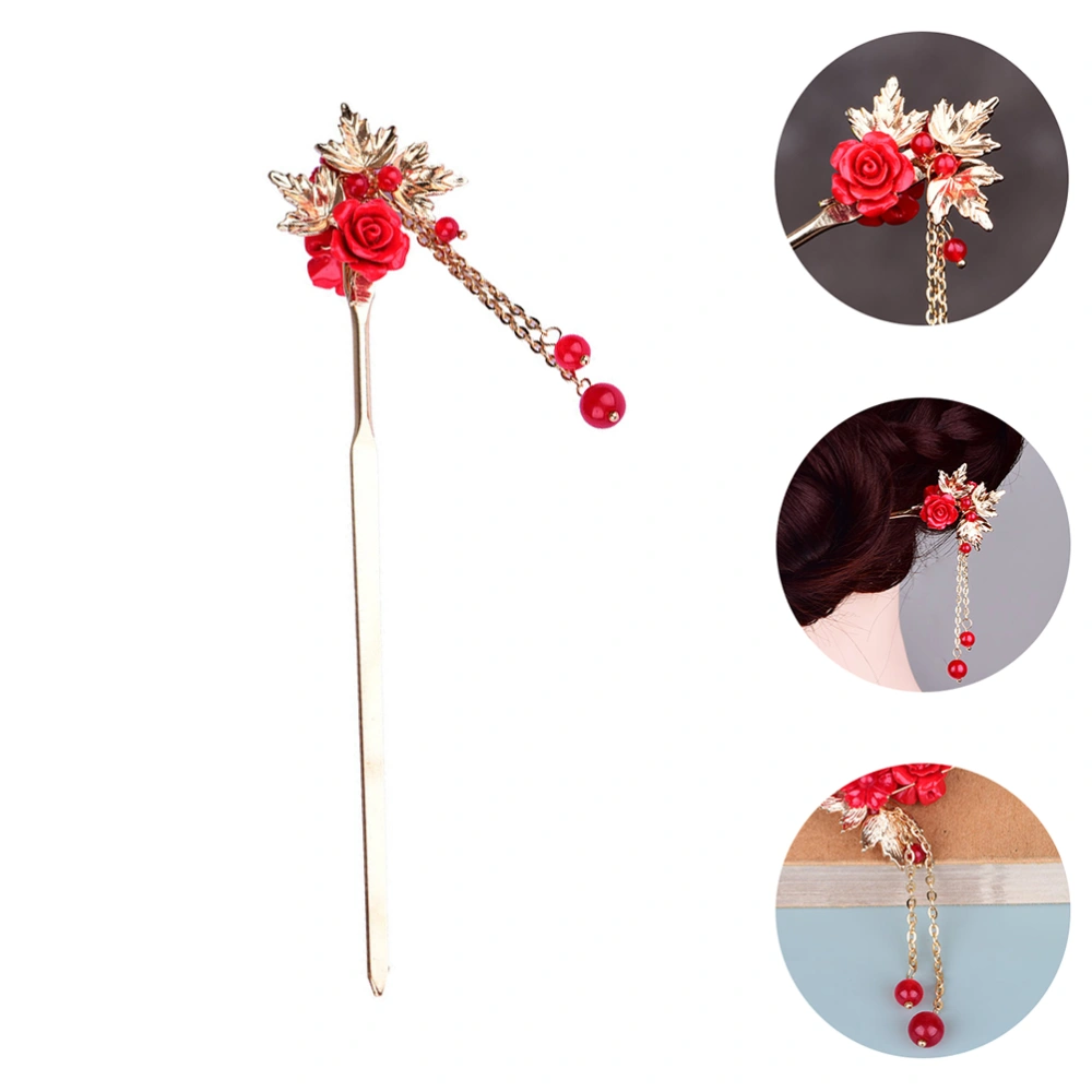 Women Hair Styling Tool Accessories Elegant Chinese Style Dangle Hair Stick