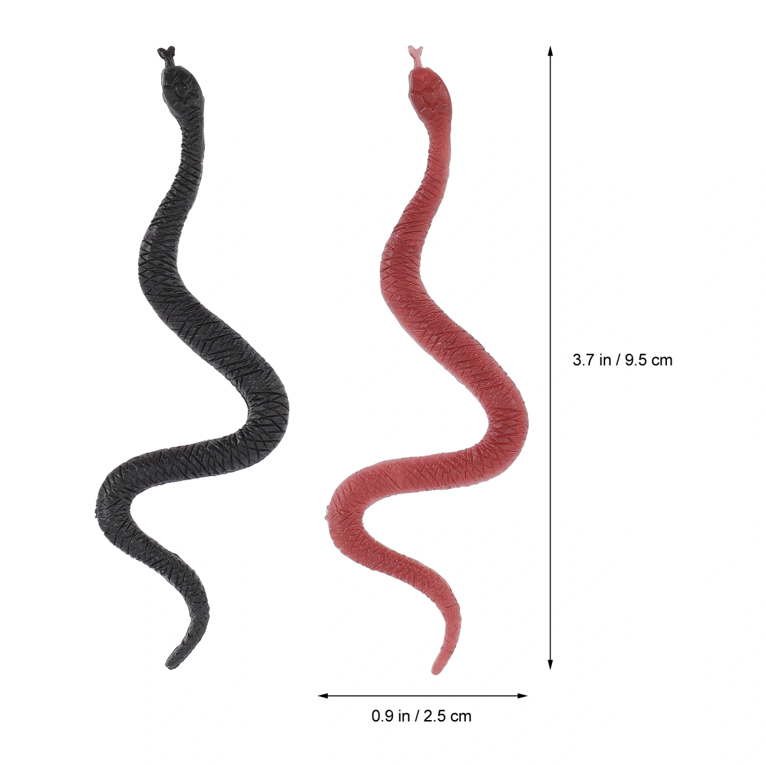 100pcs Fake Snakes Halloween Snakes Realistic Snake Toys Halloween Prank Toys