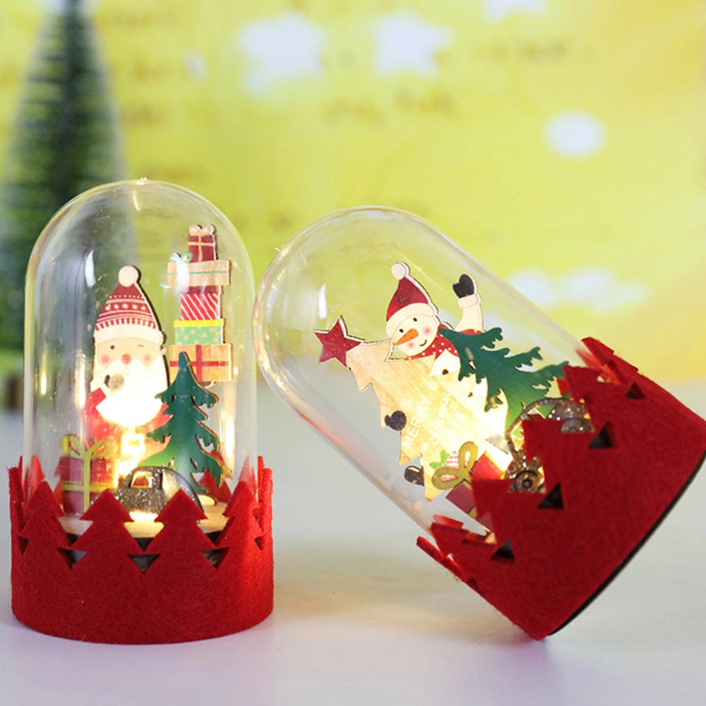 1pc Christmas Glowing Decor Decorative PVC Cover Ornament Festival Adornment