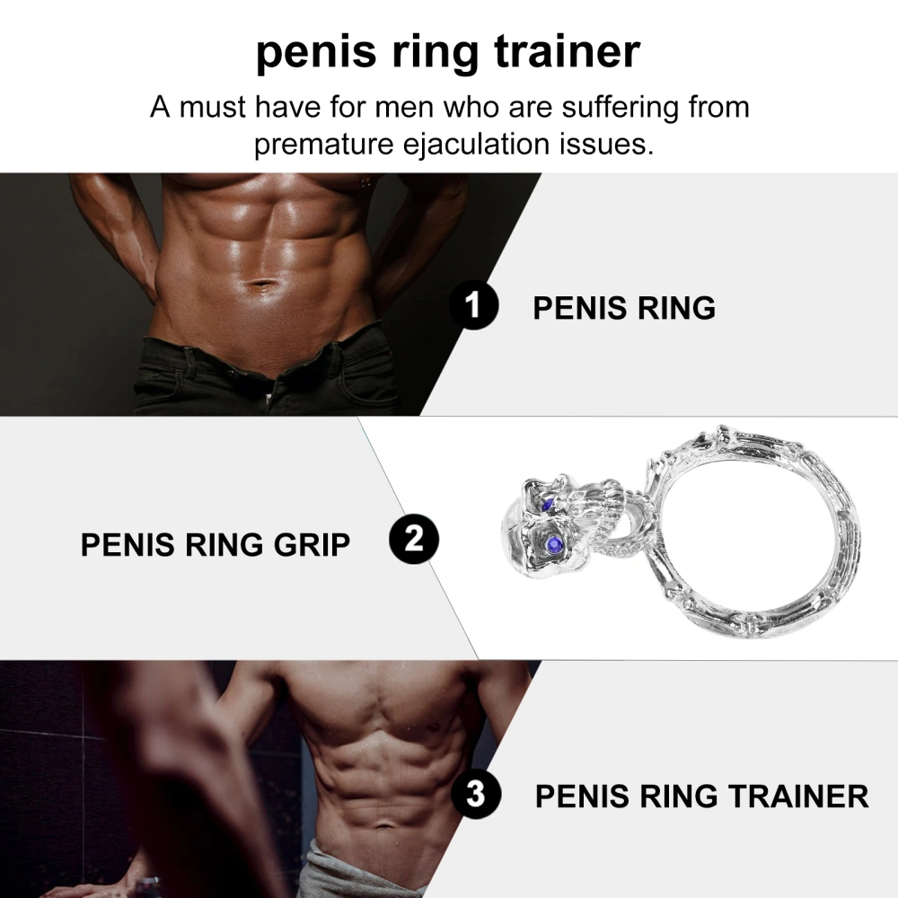 Penis Lock Rings Skull Modeling Penis Jewelry Penis Rings for Delay Ejaculation