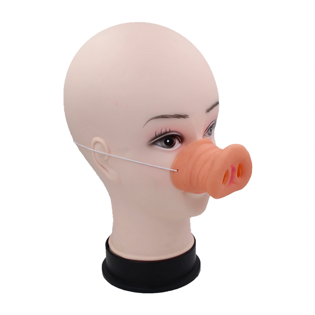 8pcs Pig Snout Mask Halloween Costume Party Pig Snout Toys Funny Pig Snout with Elastic Band