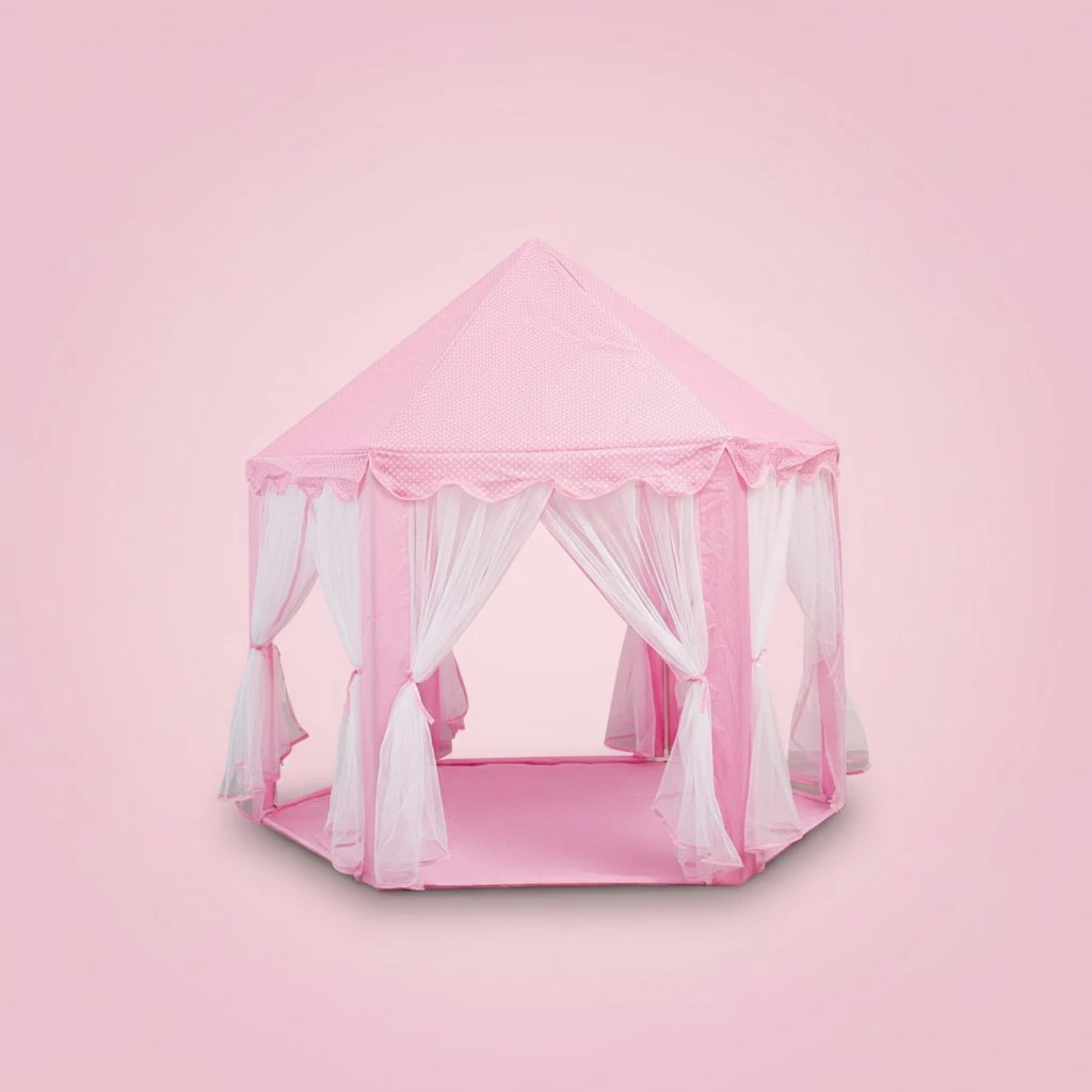 1Pc Children Boys Girls Playing Tent Interesting Children Game Tent House (Pink)