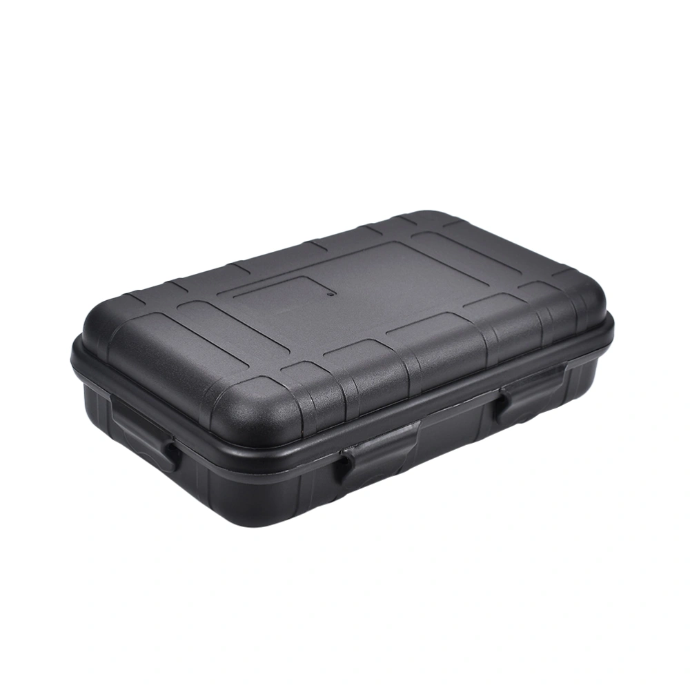 Multi-Purpose EDC Tool Storage Box Large Survival Kit Holder Box Shockproof Waterproof Seal Case (Black)