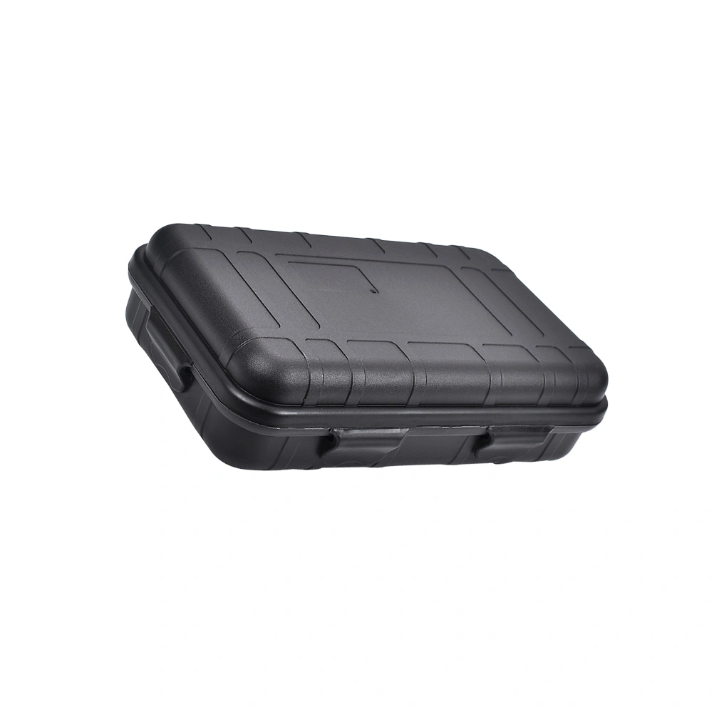 Multi-Purpose EDC Tool Storage Box Large Survival Kit Holder Box Shockproof Waterproof Seal Case (Black)