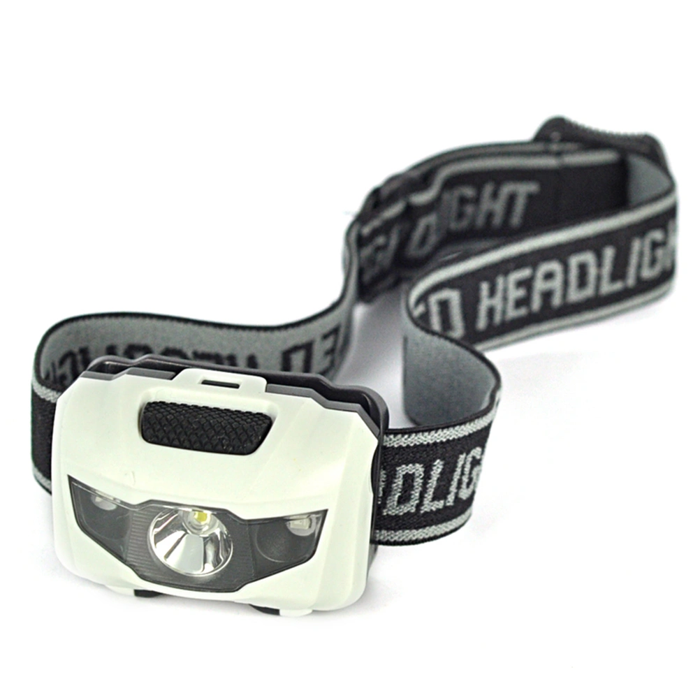 Headlamp Waterproof Flashlight 120 Lumens 4 Lighting Modes for Running Hiking Camping Reading Fishing Hunting Jogging (White)