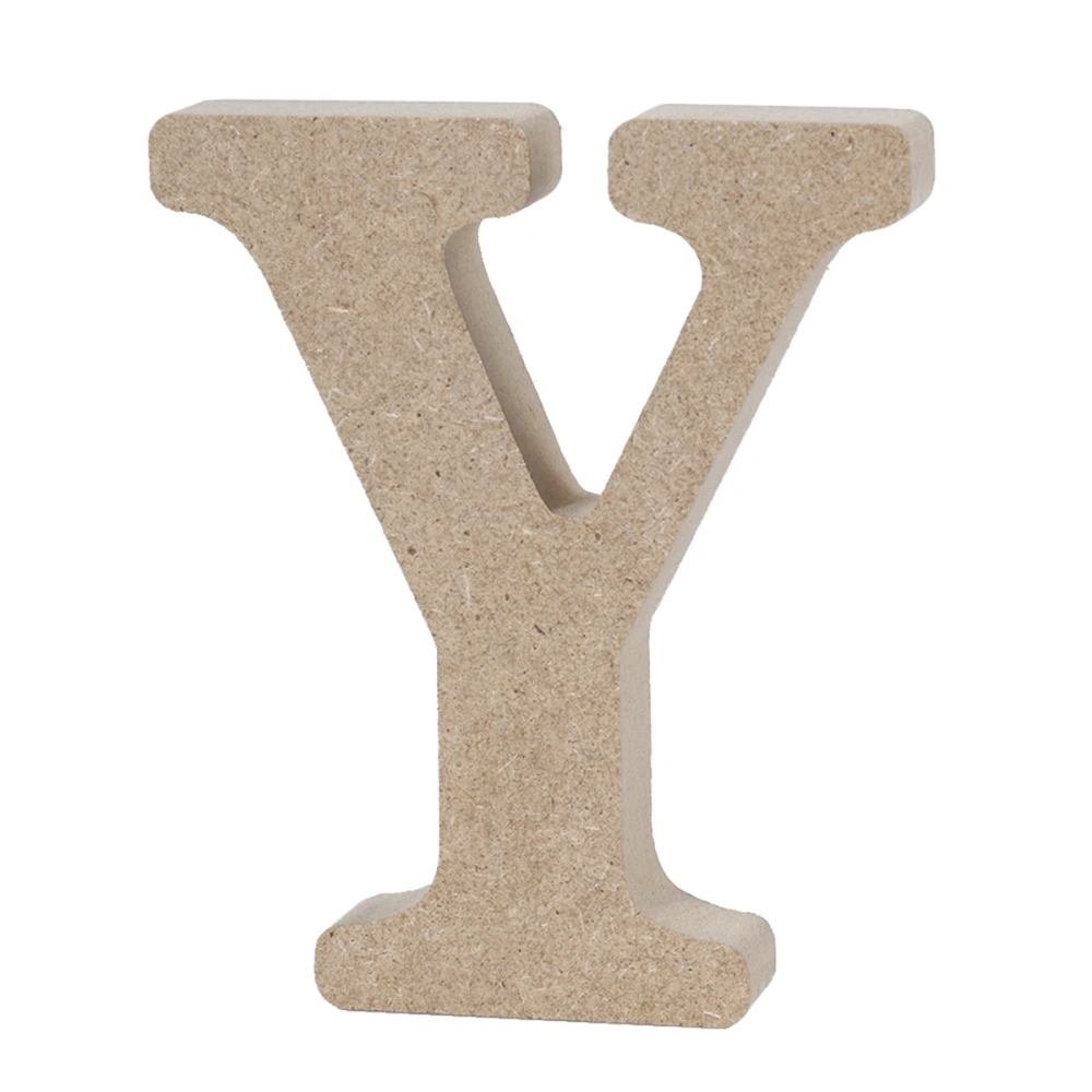 Wooden Alphabet Letters Plaque Wall Home Office Wedding Party Decoration - Y