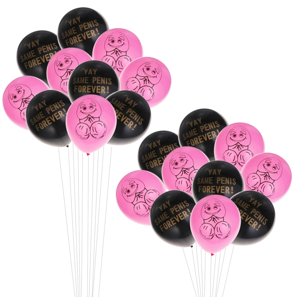 20pcs Latex Balloon Printing Latex Balloon Bachelorette Party Balloon Decoration