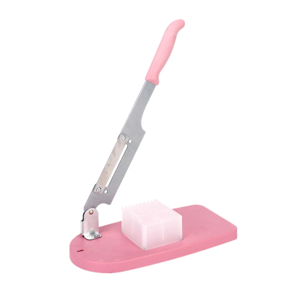 1pc Detachable Herb Slicer Multipurpose Lamb Cutter Cutting Machine (Pink)