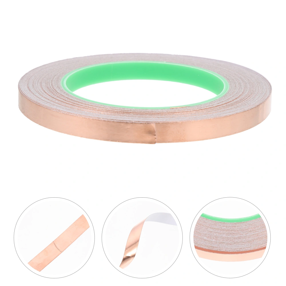 1 Roll of Copper Foil Tape Self-adhesive Copper Tape Double-sided Conductive Tape