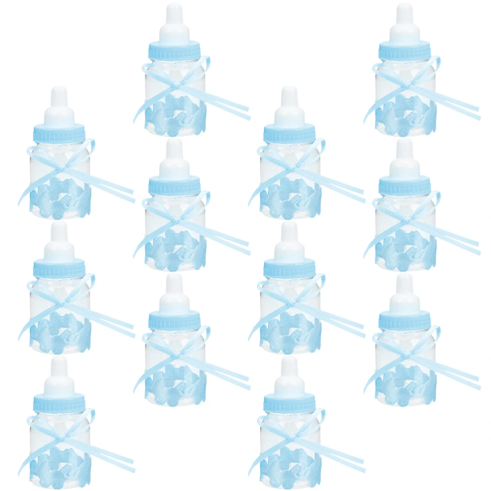 12Pcs Baby Milk Bottle Shape Candy Box Baby Shower Party Favors Containers