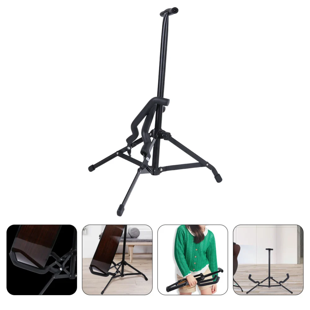 Guitar Stand Floor Universal Guitar Bracket Folding Tripod Guitar Stand