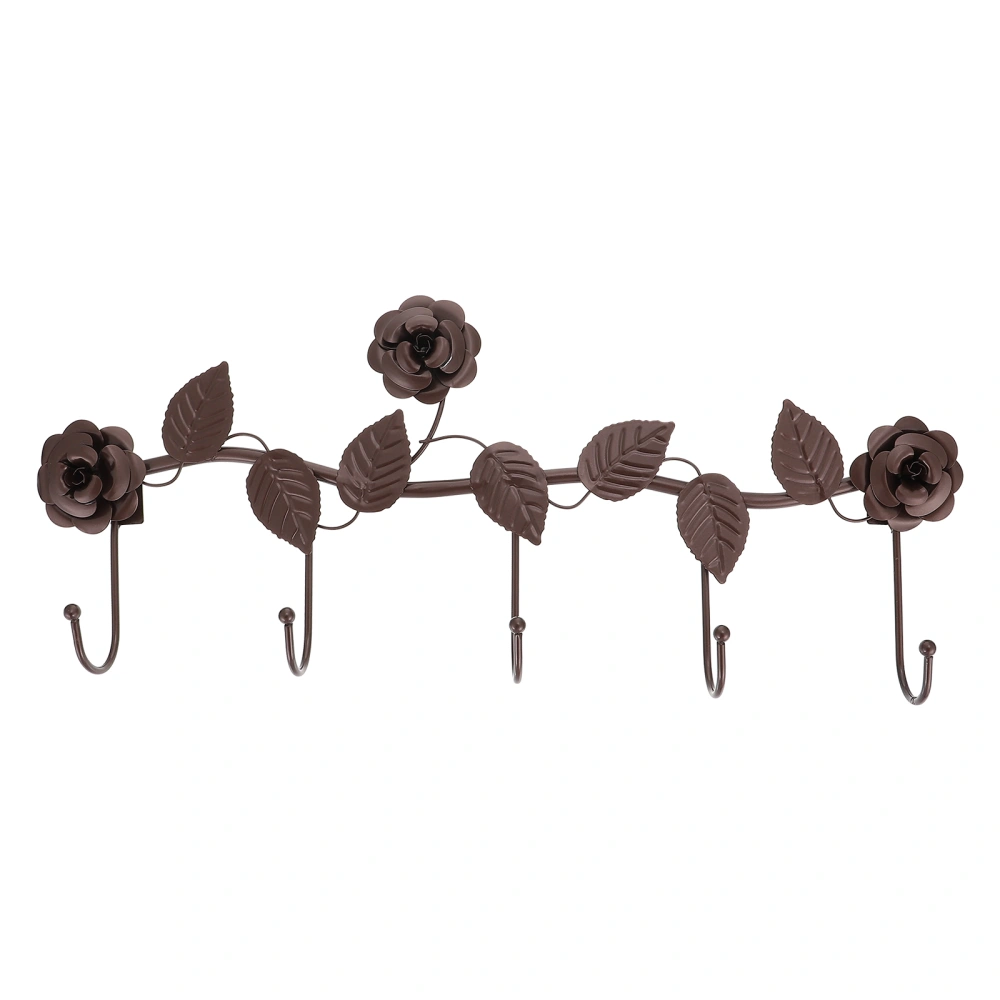 Wall Mounted Hook Vine Rose Hook Iron Art Wall Hook Household Wall Hook Home Wall Decor