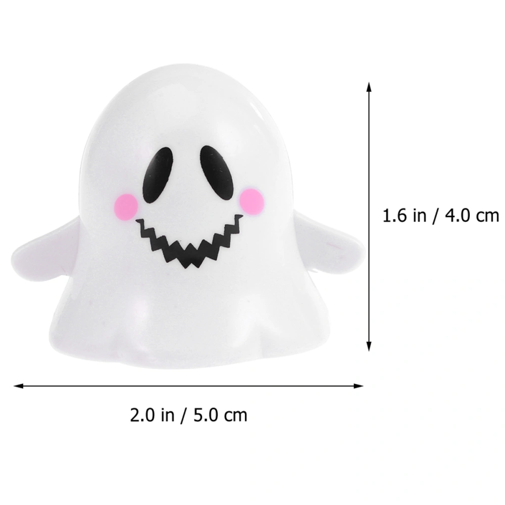 3pcs Halloween Clockwork Toy Set Puzzle Funny Toy Props Spring Specter Doll (Random Expression Pattern)